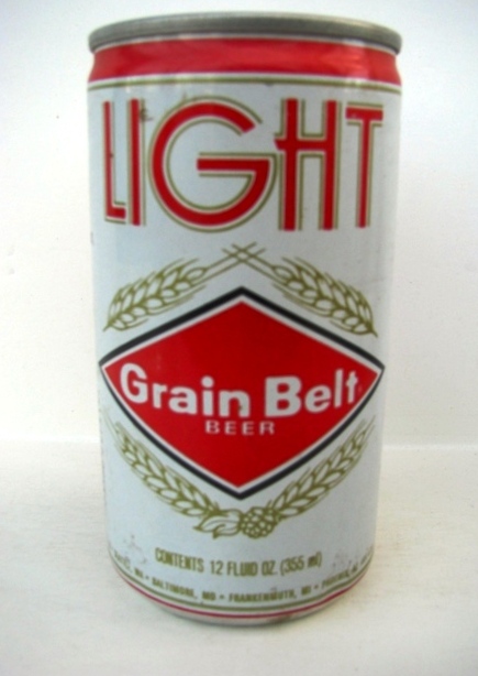 Grain Belt Light - red & white